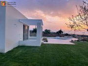 Rethymno Kreta, Rethymno, modernes freistehendes ebenerdiges Haus mit priv. Pool und Meerblick zu verkaufen  Haus kaufen